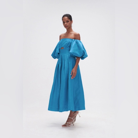 Aje Eugenie Off Shoulder Midi Dress - Picture 3 of 4